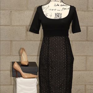 Eyelet black dress